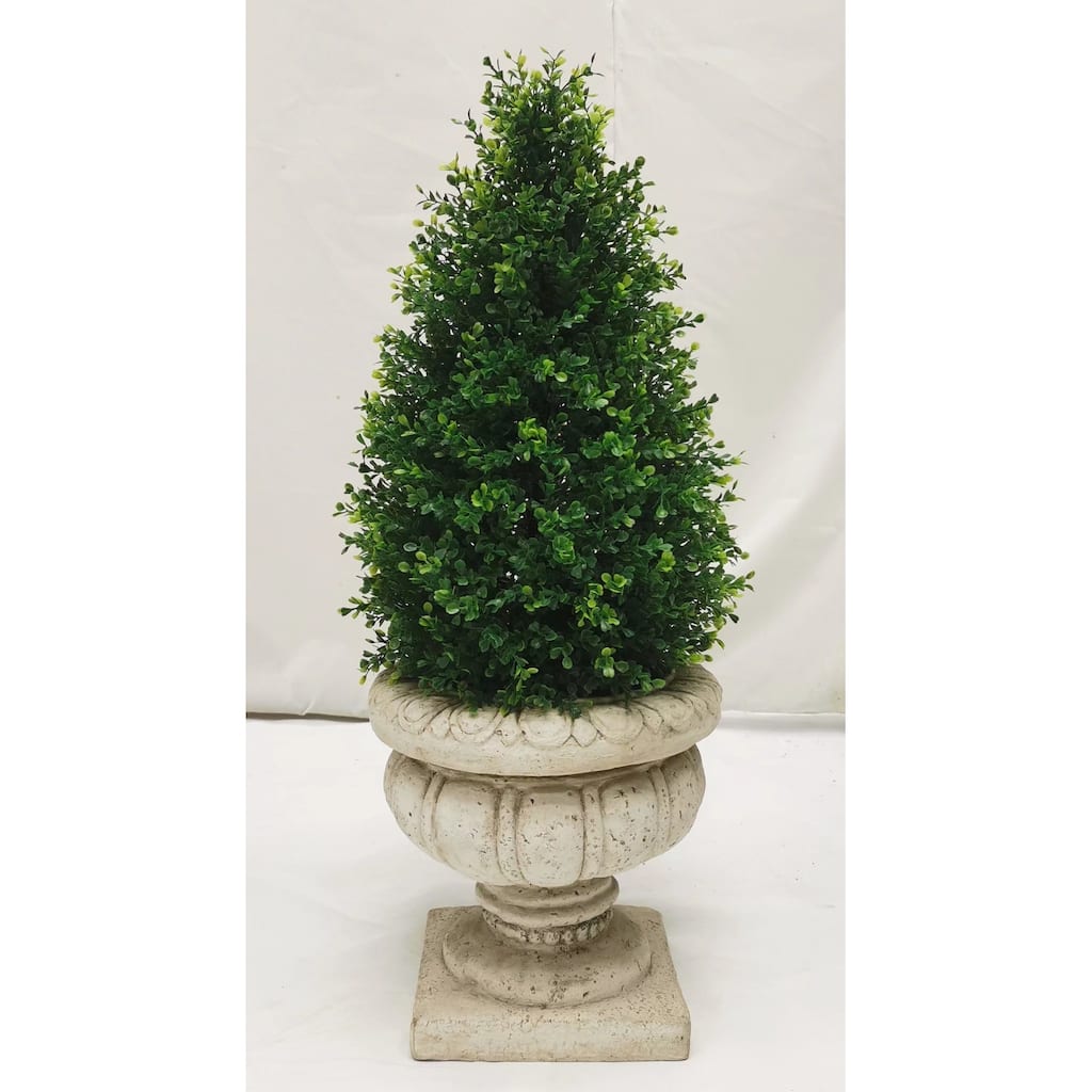 Faux Boxwood Topiary - Teardrop with Stake