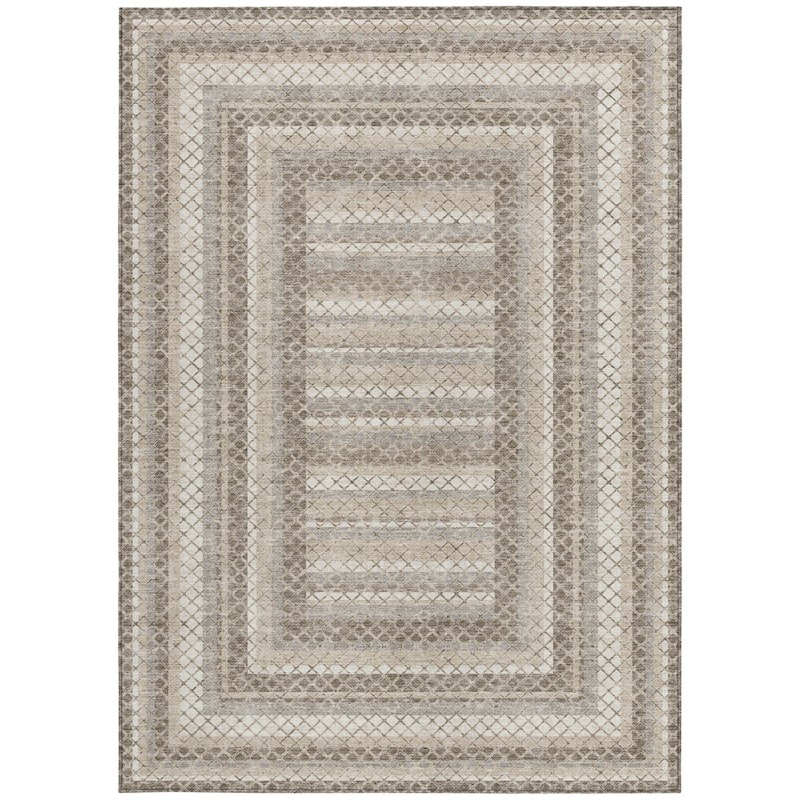 HomeRoots Geometric Transitional Rectangle Outdoor Rug