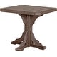 preview thumbnail 27 of 43, Poly Lumber Square Table Counter Height - Chestnut Brown