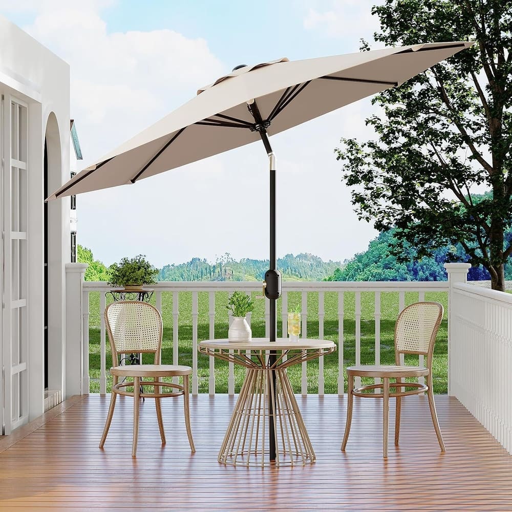 9 FT Outdoor Table Patio Umbrella, Waterproof UV Protection for Garden, Backyard, Poolside