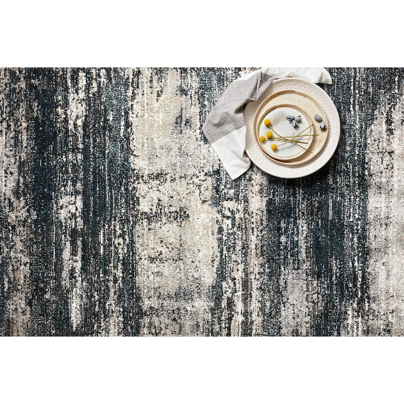 Alexander Home Glacier Stone Abstract Modern & Contemporary Rug