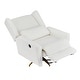 preview thumbnail 11 of 45, Boucle Metal Base Power Recliner Chair with 360° Swivel, 90°-165° Adjustable Backrest, Extended Footrest