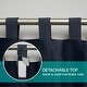 preview thumbnail 47 of 99, ATI Home Indoor/Outdoor Solid Cabana Tab Top Curtain Panel Pair