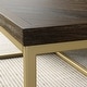 preview thumbnail 6 of 21, Nathan James Doxa Wood Coffee Table Metal Frame Wood Finish