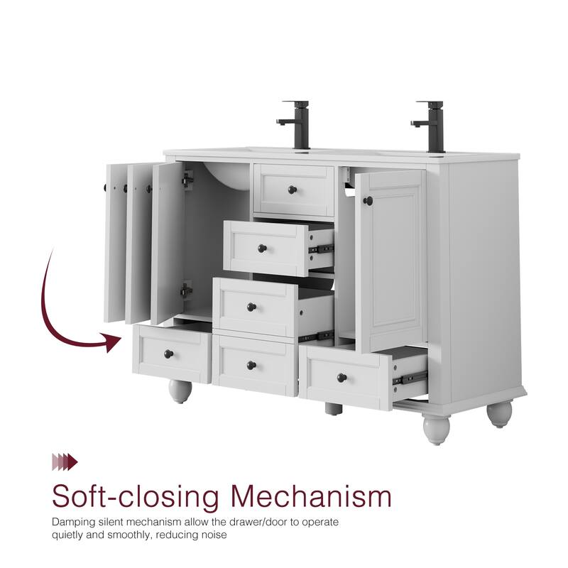 Bathroom Vanity with Sink Combo Set, Free Standing Bathroom Storage Cabinet