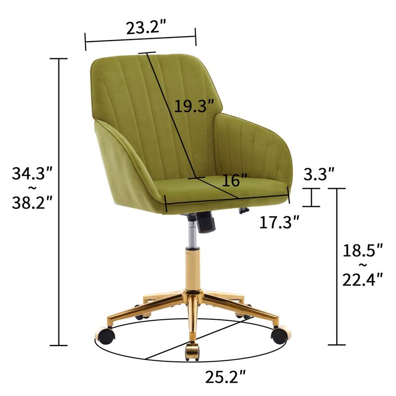 Modern Upholstered Swivel Office Chair