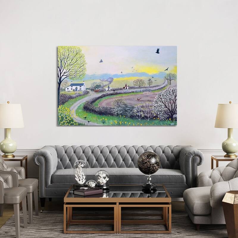 iCanvas "Early Morning Ride" by Jo Grundy Canvas Print