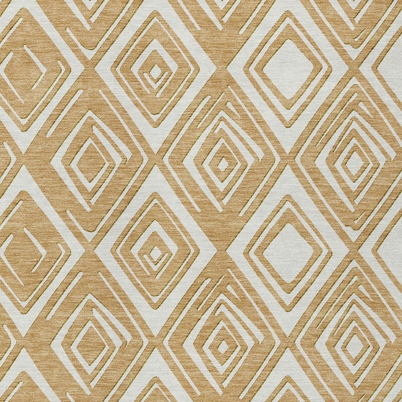 HomeRoots Geometric Transitional Rectangle Outdoor Rug