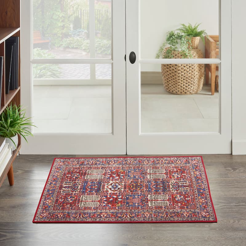 Nourison Fulton Indoor only Persian Area Rug - 2' x 3' - Red - Rectangle