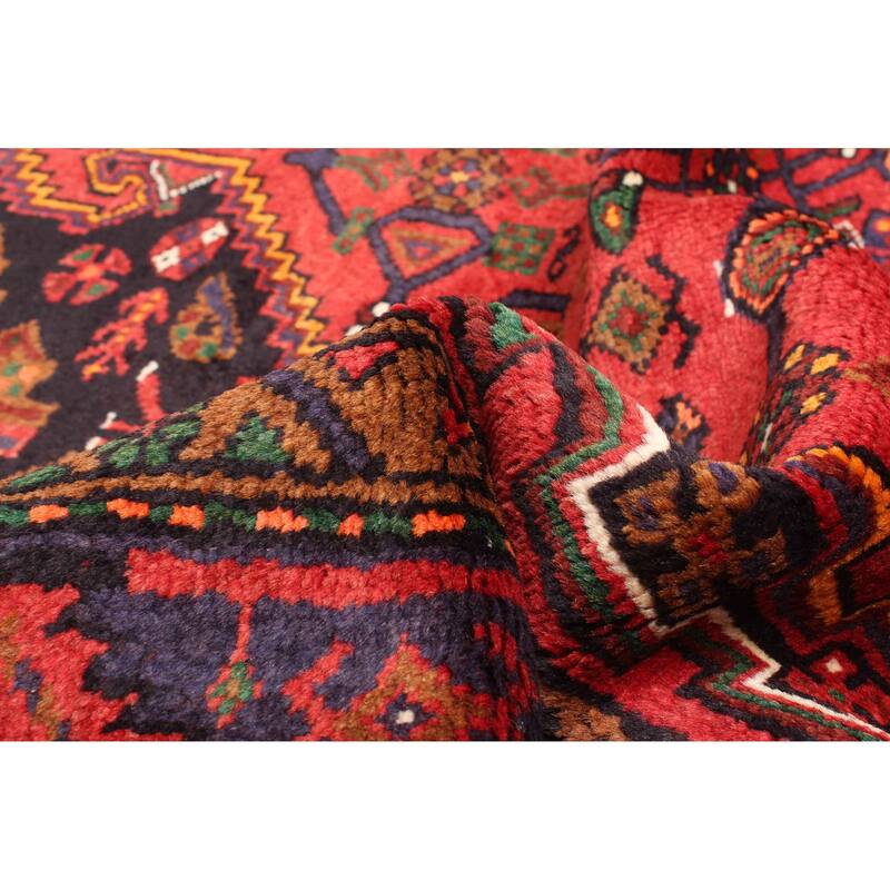 ECARPETGALLERY Hand-knotted Andelz Red Wool Rug - 4'8 x 6'11