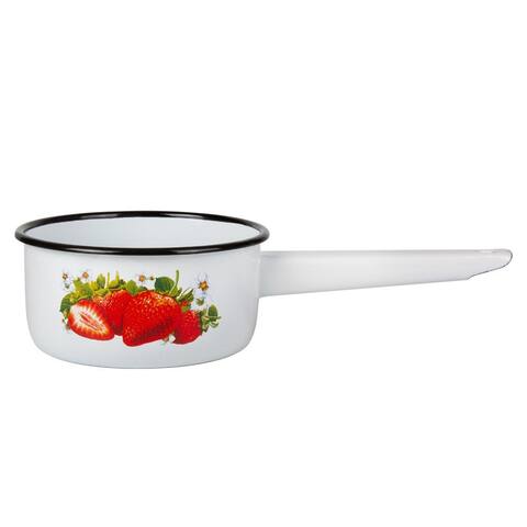 STP Goods 1.1 Qt Strawberry Field Enamel on Steel Saucepan
