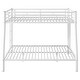 preview thumbnail 17 of 28, Metal Bunk Bed with Ladder and Guardrails, Cozy Sleeping Space, Full XL over Queen