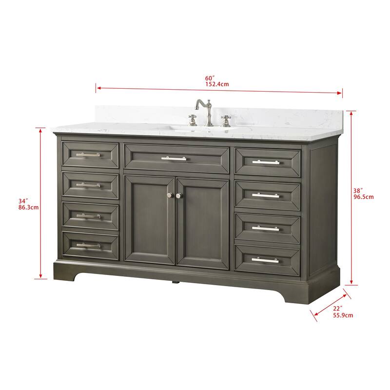 Sudio Design Thompson 60 Single Bathroom Vanity