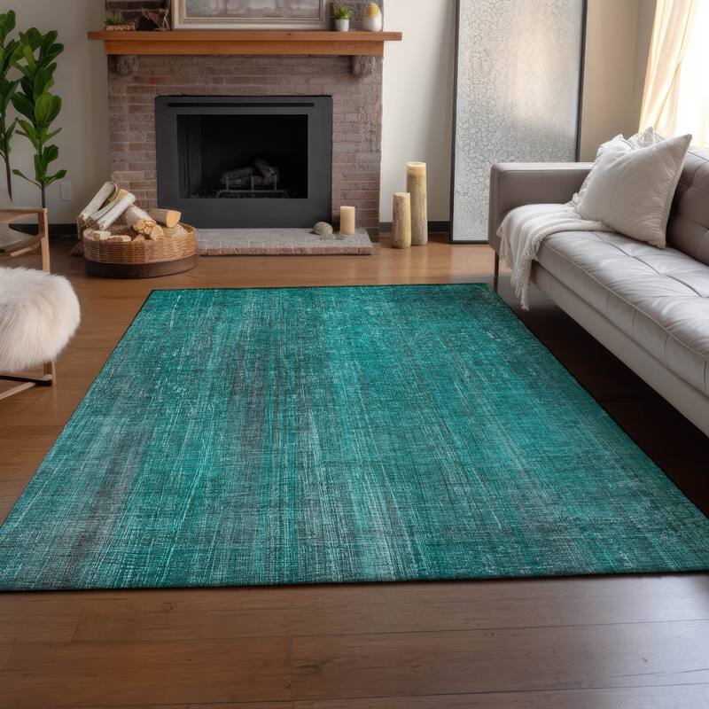 Premium Washable Super Soft Solid Abstract Mayfield Rug