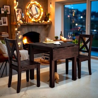 Kitchen Breakfast Nook Table Set, Extendable Drop Leaf Design - Bed Bath & Beyond - 42262373
