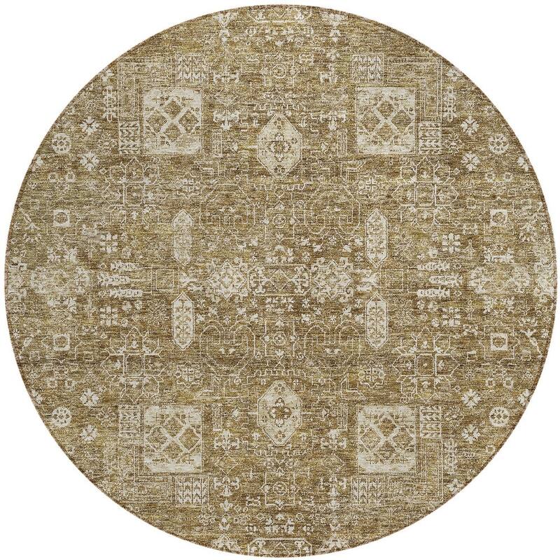 HomeRoots Oriental Transitional Rectangle Outdoor Rug