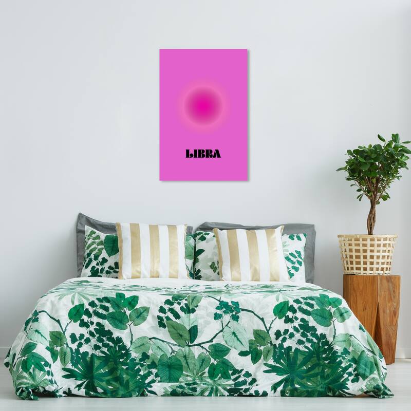 Wynwood Studio Canvas Spiritual and Religious Aura Libra Purple and Violet Modern & Contemporary Wall Art Canvas Print - 36 x 24