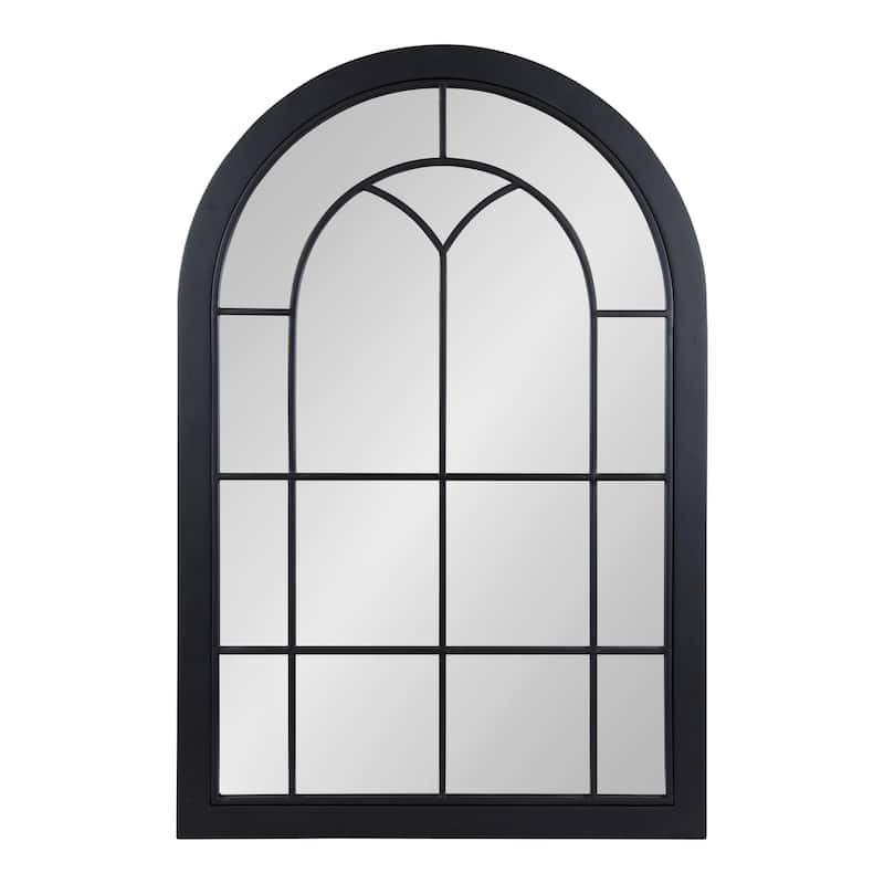Kate and Laurel Joffrey Arch Windowpane Framed Wall Mirror