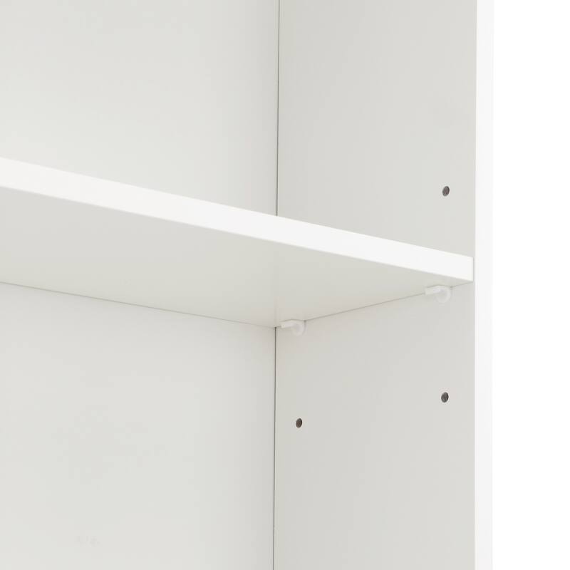 4-Piece Wall Unit Entertainment Center with Bookshelf for TVs Up to 70", Mid-Century Modern 97.4" TV Stand with Adjustable Shelf