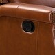 preview thumbnail 93 of 100, Echidna Transitional Genuine Leather Swivel Rocker Nursery Chair with Nailhead Trim by HULALA HOME