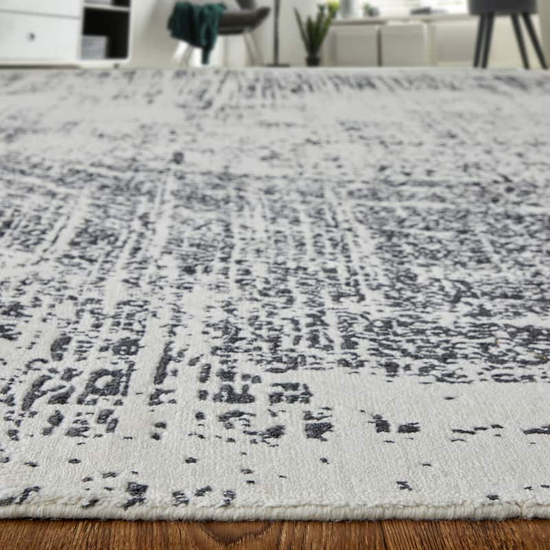Grand Bazaar Eshwar Hand Woven Abstract Modern Area Rug