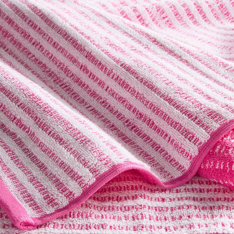 TOWN & COUNTRY PLAY 6-Piece Striped Reversible Terry Brights Set, 2 Bath, 2 Hand, 2 Wash,