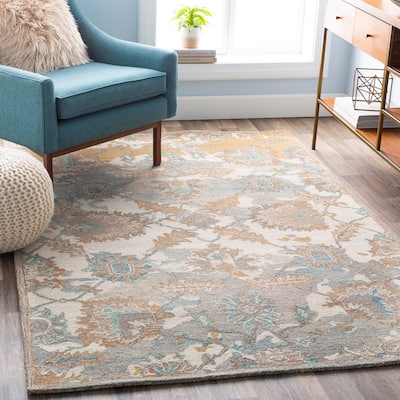 Canute Distressed Vintage Handmade Wool Area Rug