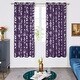 preview thumbnail 79 of 95, Deconovo Silver Leaves Curtain Panel Pairs(2 Panel) W52 x L72 - Royal Purple