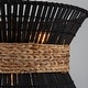preview thumbnail 16 of 15, Umber 4-Light Modern Natural Rattan Pendant Ceiling Fixture Coastal Nautical Chandelier