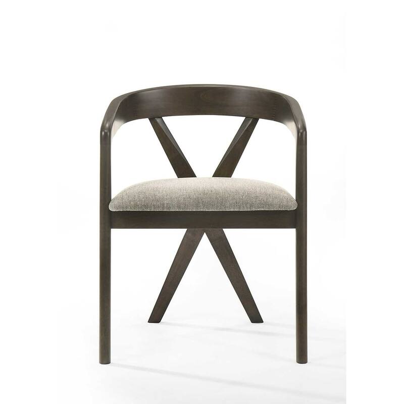 Modrest Weiss Mid-Century Modern Wenge Round Dining Set