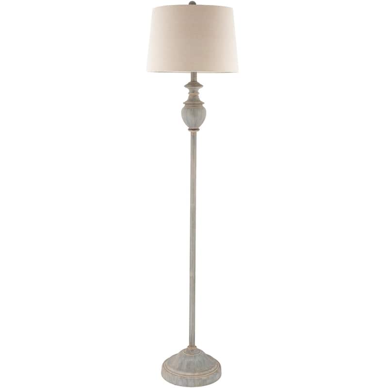 Pragya Traditional Hand Finished Floor Lamp - 59"H x 15"W x 15"D