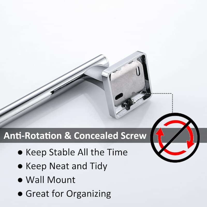 Wall Mounted Toilet Paper Holder Non-Slip Tissue Roll Holder