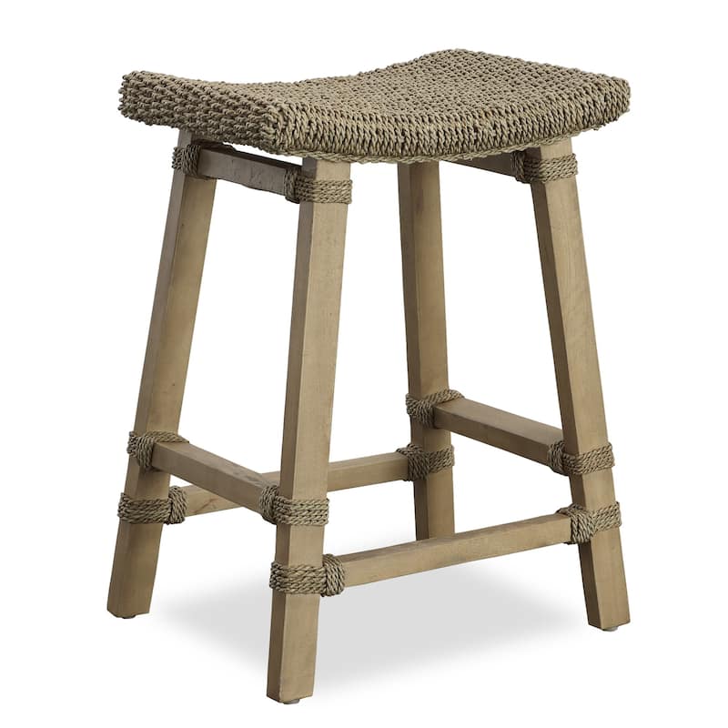 Wooden Counter Stool - 26.5" - Brown