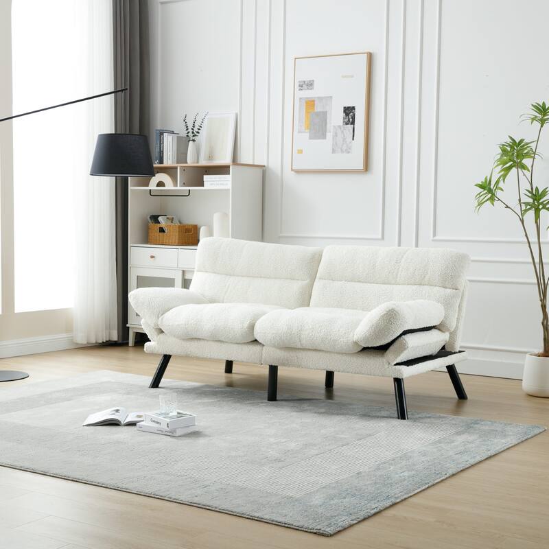 Thick cushion sofa, sofa bed, sleeper sofa with metal feet