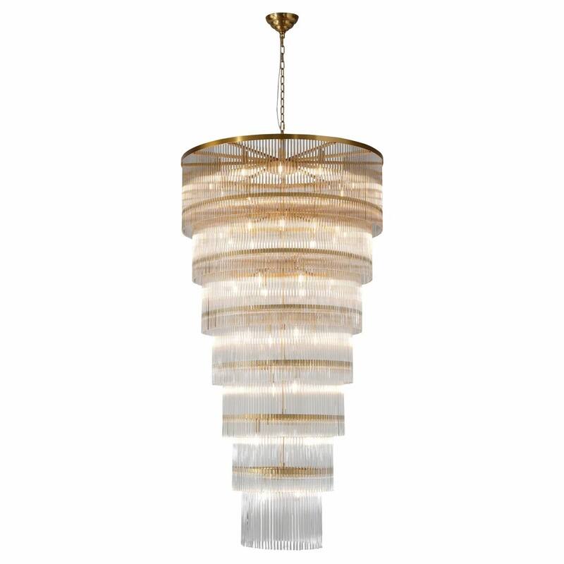 KAYLA 77"H Seven-LayerStriped Column StairLight