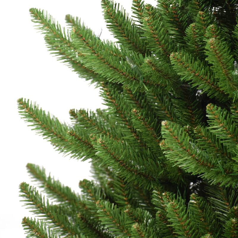 Puleo International 6.5' Pre-Lit Canadian Balsam Fir Artificial Christmas Tree - 6.5