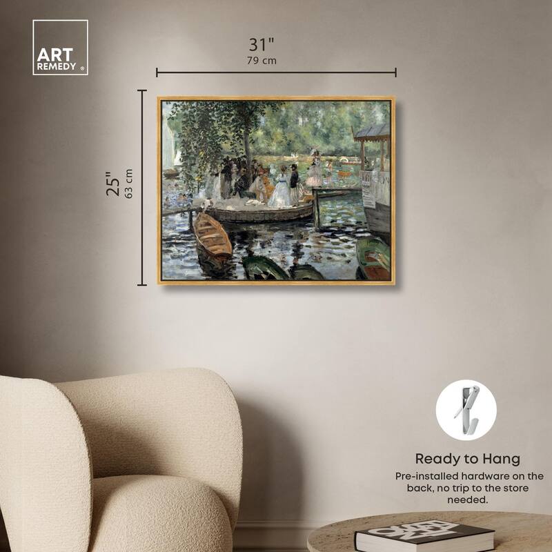 La Grenouillere 1869 Canvas by Art Remedy