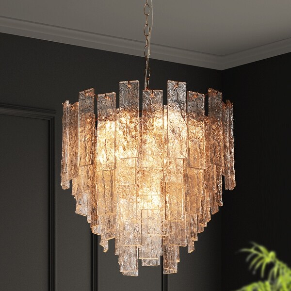 Modern chandelier glass on sale