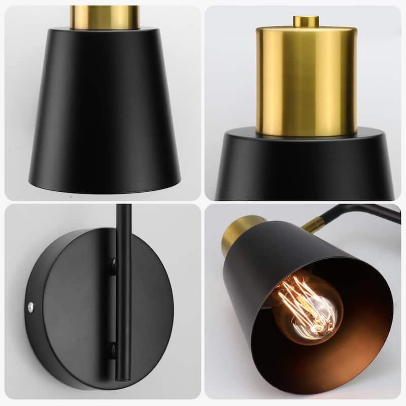 2 pack wall light black bedroom light metal kitchen light