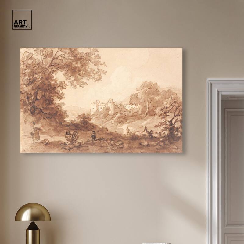 Carew Castle Canvas by Art Remedy, Gallery Wrapped