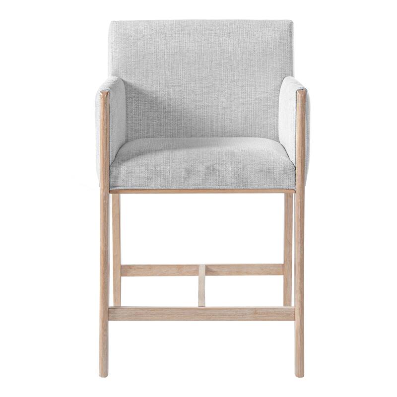 Christopher Knight Home - Modern Upholstered Counter Stools with Arms - Set of 2