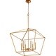 preview thumbnail 1 of 1, Quorum International Gabriel 6 Light 24" Wide Pendant Gold Leaf