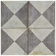 preview thumbnail 6 of 6, Merola Tile D'Anticatto Decor Triangoli 8.75" x 8.75" Porcelain Floor and Wall Tile
