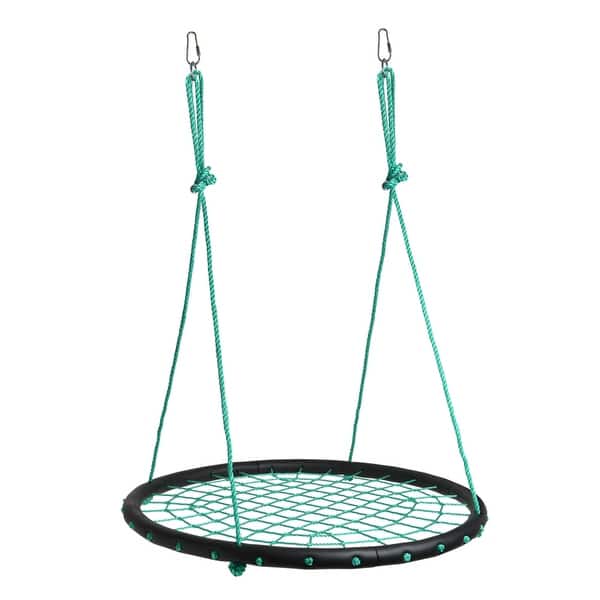 slide 2 of 5, 40 Inch Kids Outdoor Tree Saucer Swing Platform Swing Garden - M