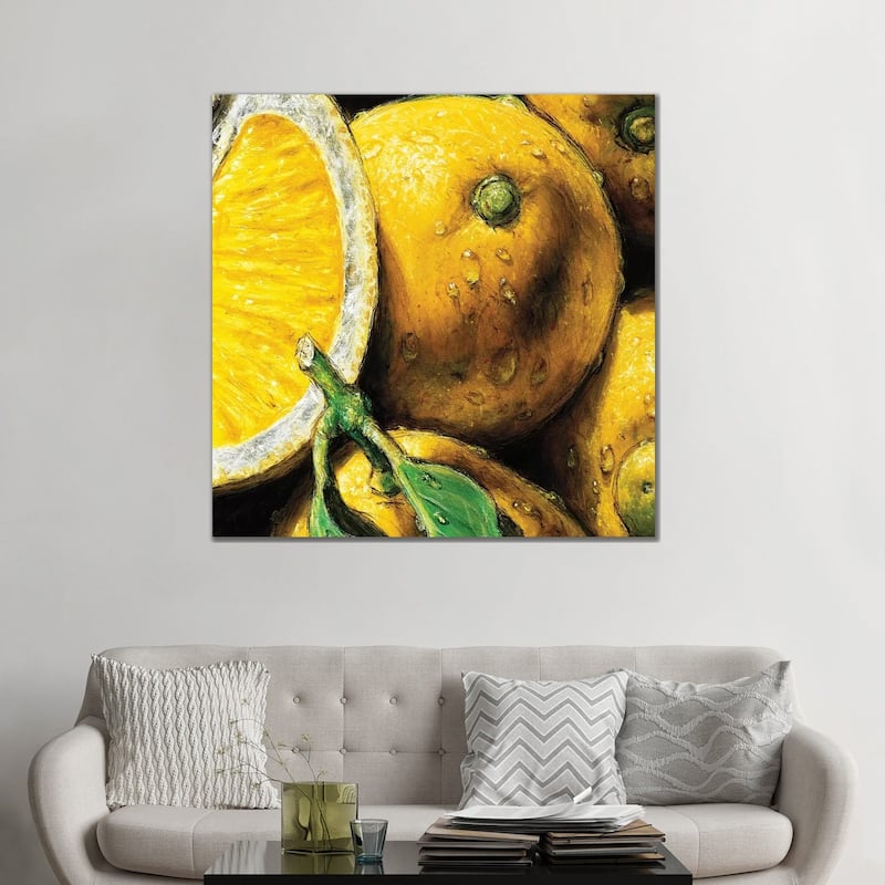 iCanvas "Lemons" by AlmaCh Canvas Print