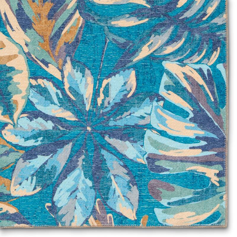 Floral Machine Washable Area Rug