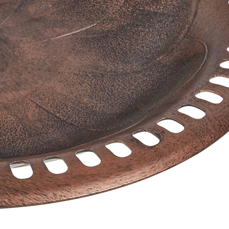 Javlergo 28" Pedestal Outdoor Bird Bath for Outside Vintage Bronze Polyresin Lightweight Antique