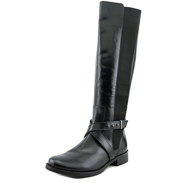 Steven Steve Madden Sydnee W Round Toe Leather Knee High Boot