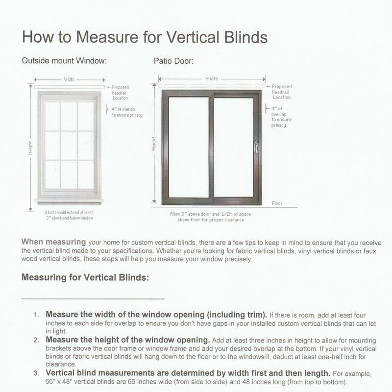 BlindDen Black Frisco Textured Vinyl Vertical Blind, CORDLESS