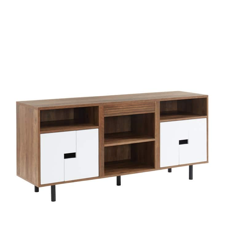 60'' Wood Media Console TV Stand Classic Entertainment Center